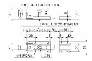 Catenaccio portalucchetto 284