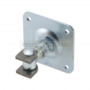 Cardine con alette con piastra e controdado 878