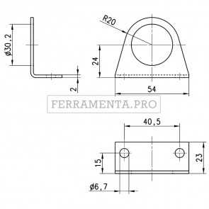 Camozzi C114-ST - Staffa di fissaggio Mod. C114-ST