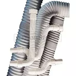 TUBO FLESSIBILE P/SCARICO C/RACCORDO