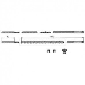 ASTE CISA INTERNE DIRITTE per SERRATURE PROFILATI 16225-17357-46220- 06441-10-0