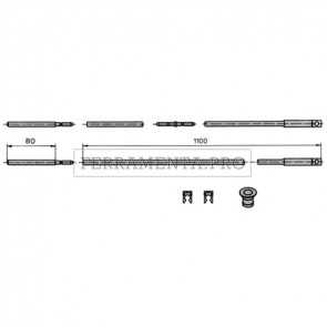 ASTE CISA INTERNE DIRITTE per SERRATURE PROFILATI 16225-17357-46220- 06441-10-0