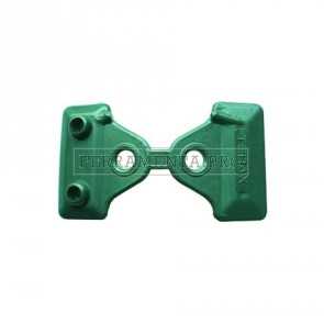 GANCI PIASTRINA FISSAGGIO per OMBREGGIANTI CM.5X4 COLORE VERDE CLIPS-50 99168000