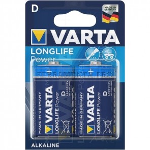 PILE VARTA LONG LIFE POWER TORCIA "D" BLISTER 2 PZ. 4920121412
