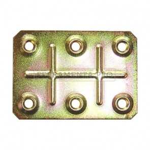 PIASTRE MINUTEX DI GIUNZIONE 6 FORI FZT MM.70X50 PZ.100 642