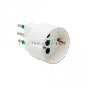 ADATTATORI SPINA 2P+T 10A PRESA 2P+T 10A SCHUKO 82120