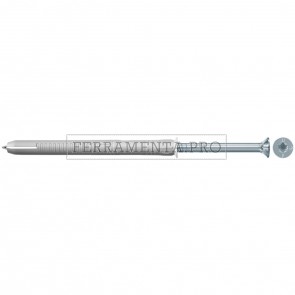 Tassello prolungato in nylon per serramenti con vite premontata T.S.P. con impronta Torx FUR 10X80 T - Confezione da 50