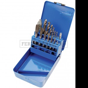 SET 14 PEZZI, MASCHI E PUNTE HSS, M3-M12