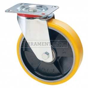 RUOTA PER CARRELLI ART. 22 ø mm 150 x 30 port. kg  200