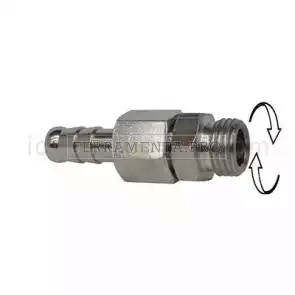 Raccordo a pressare G1/4M girevole tuboPVC 8x13