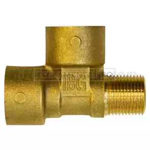 Raccordo a 'Tee' a.p., 300bar, G3/8F-F-M, ottone