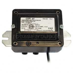 Trasformatore 2x5000V, 20mA, 1x230V-50Hz, tipo K