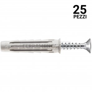 25 pezzi TASSELLO in NYLON T6/VA con VITE 10x50mm