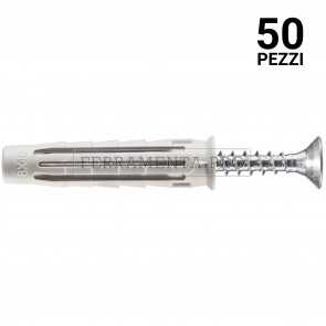 50 pezzi TASSELLO in NYLON T6/VA con VITE 8x40mm