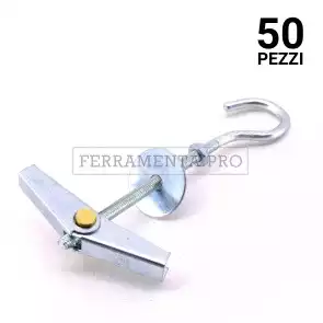 50 pezzi ANCORINA ETAF/OA - M4x12mm TASSELLO ANCORANTE METALLICO ANCORA ANCORINA ETAF/OA con OCCHIOLO APERTO