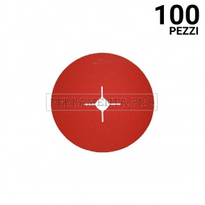 100 pezzi DISCO FIBRATO CERAMICO 115 G120 DISCO FIBRATO ABRASIVO CERAMICO in CERAMICA per FERRO ACCIAIO TITANIO ALLUMINIO