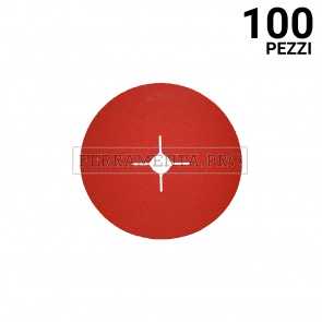 100 pezzi DISCO FIBRATO CERAMICO 115 G120 DISCO FIBRATO ABRASIVO CERAMICO in CERAMICA per FERRO ACCIAIO TITANIO ALLUMINIO