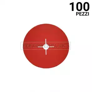 100 pezzi DISCO FIBRATO CERAMICO 115 G120 DISCO FIBRATO ABRASIVO CERAMICO in CERAMICA per FERRO ACCIAIO TITANIO ALLUMINIO