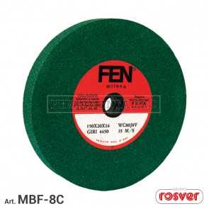 DISCO RUOTA per MOLA DA BANCO al CARBURO DI SILICIO METALLI ACCIAIO SBAVATURA FINITURA