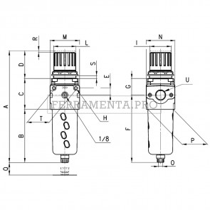 Camozzi MC104-D00 - Filtri-regolatori di pressione Serie MC