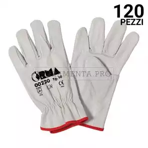 120 pezzi GUANTO FIORE ORMA - TG 11 GUANTO GUANTI LAVORO TUTTO FIORE ORMA PELLE BOVINO PROTEZIONE ANTINFORTUNISTICA