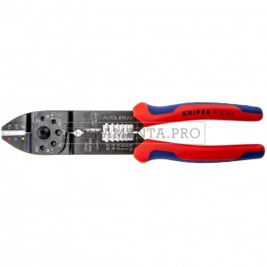 KNIPEX Pinza per capicorda brunita con manici rivestiti in materiale bicomponente