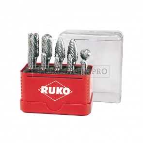 RUKO Assortimento misto di 10 Lime rotative TC