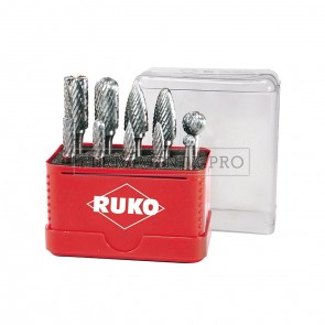 RUKO Assortimento misto di 10 Lime rotative TC