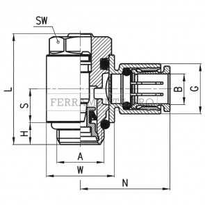 Camozzi PSCU 606-1/4-6 - Regolatori di flusso unidirezionali Serie PSCU