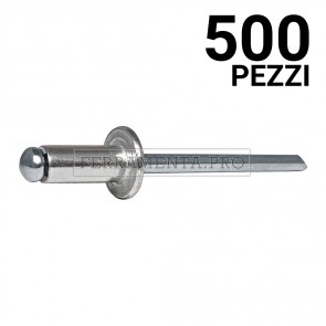 500 pezzi Rivit AFT - Rivetto Alluminio/Acciaio TT  4,8x14,0