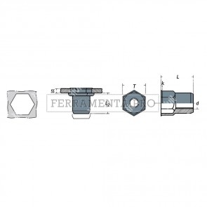 Rivit FREP - Rivsert Fe semiesag.8,8mm f.9,0 ss0,5 - 3,0  M6/030