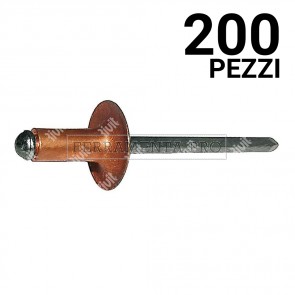 200 pezzi Rivit RFL12 - Rivetto Rame/Acciaio  3,9x12,0 TL12