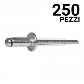250 pezzi Rivit AFT - Rivetto Alluminio/Acciaio TT  6,0x16,0
