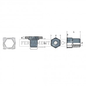 Rivit FREP - Rivsert Fe semiesag.6,9mm f.7,0 ss0,5 - 3,0  M5/030