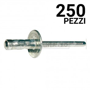 250 pezzi Rivit LOCKRIV14 - Rivetto Acciaio/Acciaio ss6,0 - 8,5  4,8x14,0 TL14