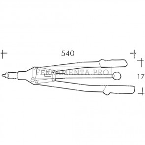 Rivit RIV903C - Rivettatrice manuale x inserti c/cass. c/tiranti M3 - M4 - M5 - M6 - M8 - M10 RIV903C