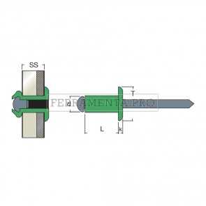 Rivit AFT - Rivetto Alluminio/Acciaio TT  3,0x10,0