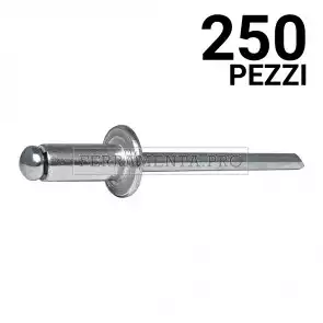 250 pezzi Rivit AFT - Rivetto Alluminio/Acciaio TT  6,0x18,0