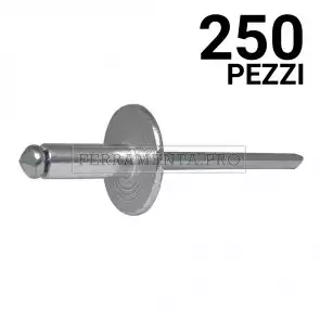 250 pezzi Rivit AFL16 - Rivetto Alluminio/Acciaio  4,8x20,0 TL16