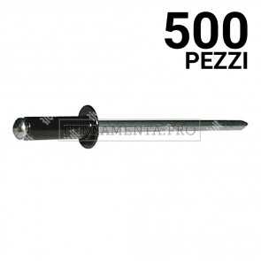 500 pezzi Rivit AFT9005 - Rivetto Alu/Acciaio TT NERO  4,0x14,0