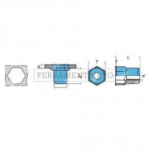 Rivit IREPA2 - Rivsert Inox A2 semies.5,9 f.6,0 ss0,5 - 2,0  M4/020