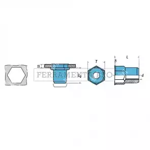 Rivit IREPA2 - Rivsert Inox A2 semies.5,9 f.6,0 ss0,5 - 2,0  M4/020