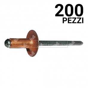 200 pezzi Rivit RFL12 - Rivetto Rame/Acciaio  3,9x12,0 TL12