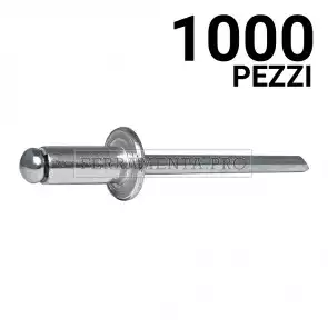 1000 pezzi Rivit AFT - Rivetto Alluminio/Acciaio TT  3,0x8,0