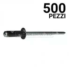 500 pezzi Rivit AFT9005 - Rivetto Alu/Acciaio TT NERO  4,8x16,0