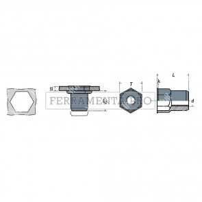 Rivit FREP - Rivsert Fe semiesag.6,9mm f.7,0 ss0,5 - 3,0  M5/030