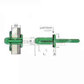 Rivit GTRERIV - Rivetto Alu/Alu TT + G. ss3,2 - 9,5  6,3x23,0
