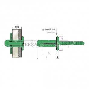 Rivit GTRERIV - Rivetto Alu/Alu TT + G. ss3,2 - 9,5  6,3x23,0