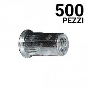 500 pezzi Rivit FSC - Z - Rivsert Fe f.9,0 ss1,5 - 4,0 Zigr.  M6/040