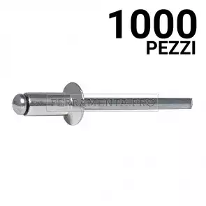 1000 pezzi Rivit AFS - Rivetto Alluminio/Acciaio TS6,0  3,0x8,0